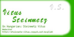 vitus steinmetz business card